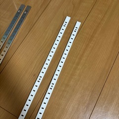 DIY ステンレス 棚受け ダボレール 棚ダボ 棚柱用 2本とセットの画像