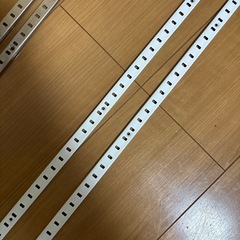 DIY ステンレス 棚受け ダボレール 棚ダボ 棚柱用 2本とセットの画像