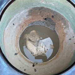 ①　火鉢　陶器　古民具　鉢カバー　鉢　植木鉢　飾りの画像