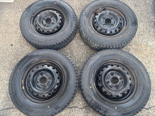 145R12 LT ホイール付スタッドレスタイヤ4本セット