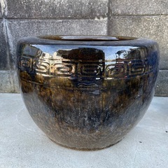 ②　火鉢　鉢　古民具　鉢カバー　昭和レトロ　陶器の画像