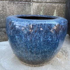 ③　火鉢　鉢カバー　陶器　古民家　飾り　の画像