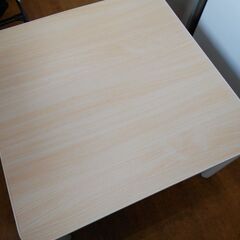 ☆山善 カジュアルこたつ ESK-75 リバーシブル天板 75cm 2012年 の画像