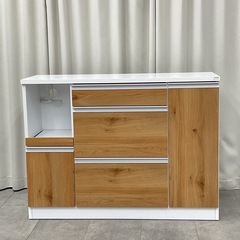 KJ-38【新入荷　アウトレット品】カミーノ120 キッチンカウンター　ナチュラルの画像