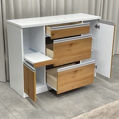 KJ-38【新入荷　アウトレット品】カミーノ120 キッチンカウンター　ナチュラルの画像