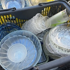 ガラス食器　差し上げます　無料  貿易食器の画像