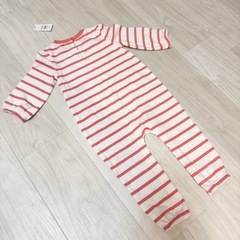 【新品未使用】gap baby 80cmロンパース フェイラー柄 ベビーの画像