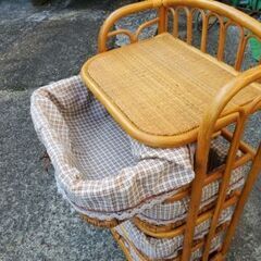 ラタンランドリーチェスト（ラック、引出し）お譲り致しますの画像