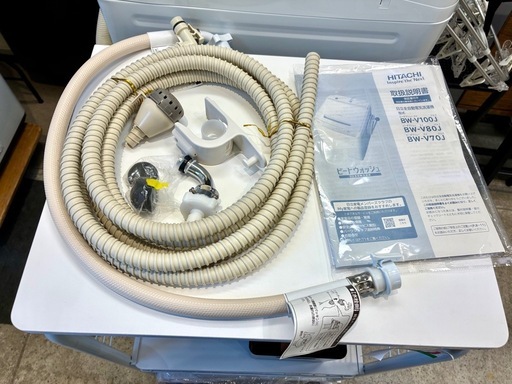 仙台市内トラック荷台渡し無料！ 日立 ビートウォッシュ BW-V80J 縦型洗濯機 2023年製 8K