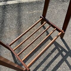 木製　ハンガーラックの画像