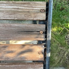 鋳物　2つセット　ガーデンベンチの画像