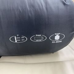 Bears Rock 封筒型 寝袋-30℃ FX-503W ベアーズロック シュラフ ブラック キャンプ アウトドア 冬 札幌市手稲区の画像