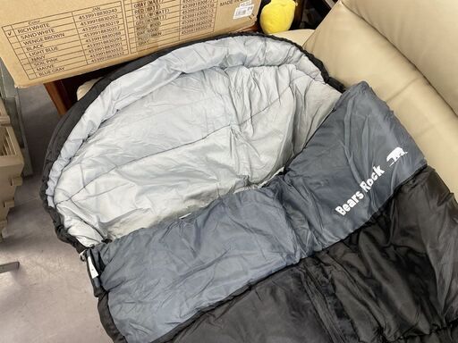 Bears Rock 封筒型 寝袋-30℃ FX-503W ベアーズロック シュラフ ブラック キャンプ アウトドア 冬 札幌市手稲区