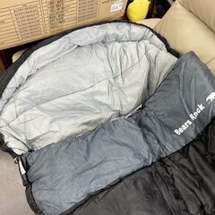 Bears Rock 封筒型 寝袋-30℃ FX-503W ベアーズロック シュラフ ブラック キャンプ アウトドア 冬 札幌市手稲区の画像