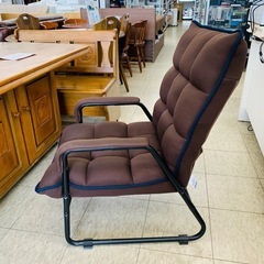 【ジモティー割引で最大15％OFF⭐️】ドウシシャ 肘付き高座椅子 ブラウンの画像