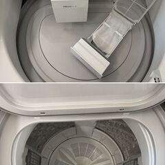 地域限定送料無料　美品【 Panasonic 】パナソニック 洗濯10.0㎏/乾燥5.0㎏ 洗濯乾燥機 液体洗剤・柔軟剤 自動投入 スゴ落ち泡洗浄＆パワフル立体水流 NA-FW10K1の画像