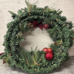 大型クリスマスリースの画像