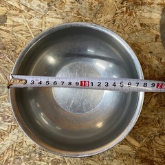 C(7606) ネショナル 韓国食器 ステンレス 丸皿 6個 冷麺用 ビビンバ用 韓国料理 飲食店 店舗用 調理用ボウルの画像