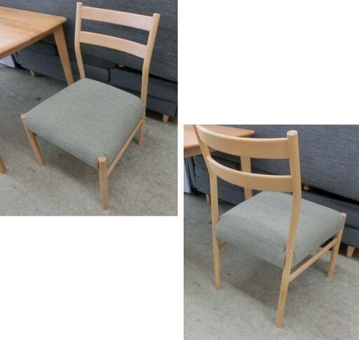 2人用 ダイニングセット ナチュラル 木製 ニトリ Nコレクション テーブル大き目135cm 食卓 広め ダイニングチェア2脚 椅子 札幌 西野店