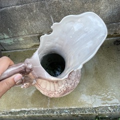 花瓶　花柄　洋風　かわいい　破損ありの画像