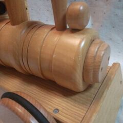 KOIDE 汽車ポッポ　木製機関車型　乗用　手押しおもちゃの画像