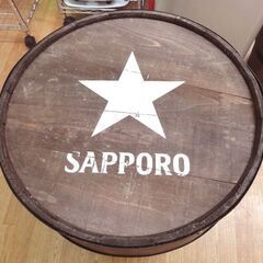 ① サッポロビール 木製 樽 高さ：約66.5cm ヴィンテージ アンティーク ディスプレイ 装飾 醸造 麦酒 札幌市 西岡店の画像