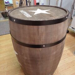 ① サッポロビール 木製 樽 高さ：約66.5cm ヴィンテージ アンティーク ディスプレイ 装飾 醸造 麦酒 札幌市 西岡店の画像
