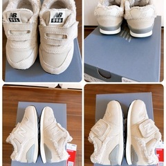 ニューバランス　ボア　スニーカー　ベージュ　13.5cm13.5cmの画像