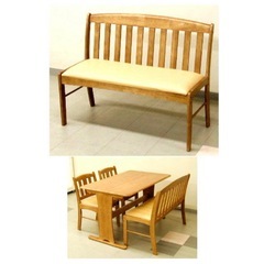 ダイニングチェア　ベンチの画像