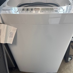 2024年　ハイセンス  洗濯機　5.5kg ガラス　オシャレの画像