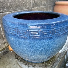 ⑥　火鉢　鉢カバー　鉢　植木鉢　陶器　古民家　
の画像
