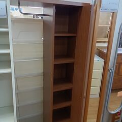 ★リユースのサカイつくば店★TK7085  ハンガーラック ブラウン H156×D40×W60 クリーニング済みの画像