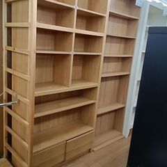 ★リユースのサカイつくば店★TK7086 ニトリ 本棚 ナチュラル H190×D29×W90 クリーニング済みの画像