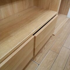 ★リユースのサカイつくば店★TK7086 ニトリ 本棚 ナチュラル H190×D29×W90 クリーニング済みの画像