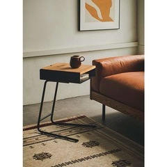 【美品!!オシャレ!!】unico ウニコ　adday アディ　サイドテーブルの画像