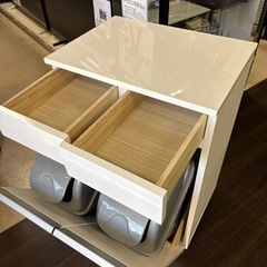 店【JY021】2分別ごみ箱収納付キッチン台の画像