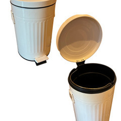 ブリキ製ダストボックス ゴミ箱（へこみあり）宇都宮引き取り限定 100円の画像