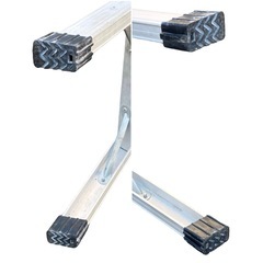 ○洗車台 床高さ 約55cm 足場板寸法 約77×30×4cm アルミ洗車梯子 作業台 足場 メーカー 型番不明 中古品■ジモティ姫路の画像