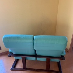 富士ファニチャー製2人用リクライニングソファーの画像