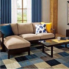 ウィルトン織りラグ　133X190の画像