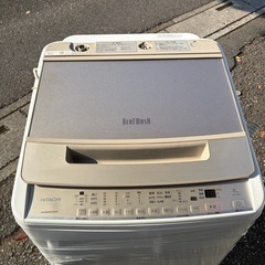 ★2022年製★中古★日立 ビートウォッシュ 8kg つけおきプラス★大流量ナイアガラ!!洗濯機【BW-V80G-N】の画像