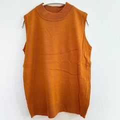 新品タグ付【神戸レタス】カーディガン&ハイネックニット バイカラー フリーサイズの画像