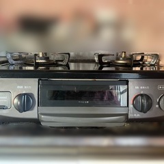 Rinnaiリンナイ グリル付ガステーブル（二口コンロ）　KG34NPBKの画像