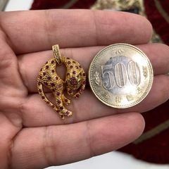 K18 パンサートップ　ペンダント　5.7g ルビーダイヤの画像