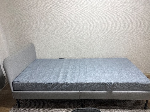 IKEA、セミダブルベッド、マットレス