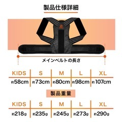 ドクターマグザム　猫背　矯正　ベルトの画像