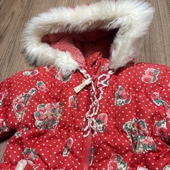 90センチ ジャンプスーツ　赤の画像