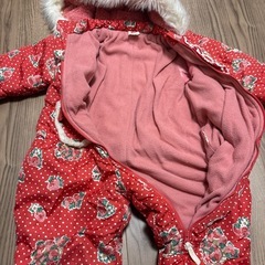 90センチ ジャンプスーツ　赤の画像