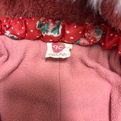 90センチ ジャンプスーツ　赤の画像