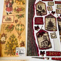 クリスマス　スクラップブックアルバム・シールセットの画像